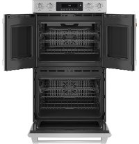 CTD90FP2MS1 Cafe 30 Inch French Door Double Wall Smart Oven - 10.0 cu. ft. Stainless Steel-3