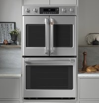 CTD90FP2MS1 Cafe 30 Inch French Door Double Wall Smart Oven - 10.0 cu. ft. Stainless Steel-4