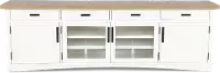 Amy Cotton White 92 TV Stand
