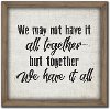 Together We Have It All Canvas Wall Art