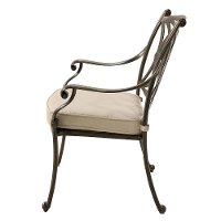 Traditional Patio Armchair with Tan Cushion - Montreal-2