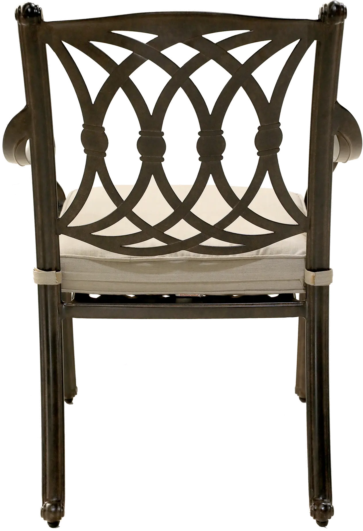 Traditional Patio Armchair with Tan Cushion - Montreal-4