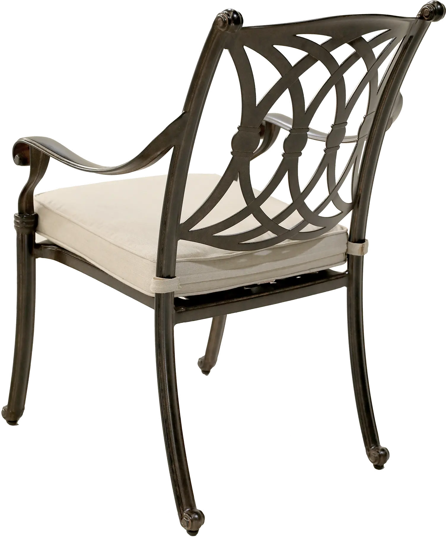 Traditional Patio Armchair with Tan Cushion - Montreal-5