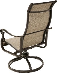 Cinnamon Sling Swivel Patio Chair - Montreal-4