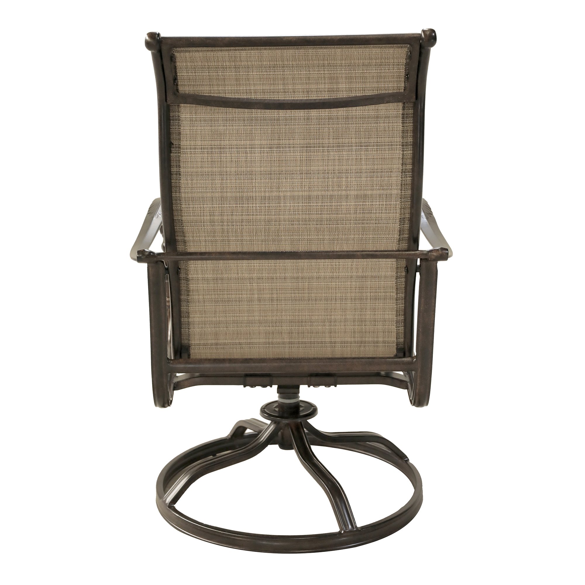 Cinnamon Sling Swivel Patio Chair - Montreal-5