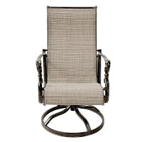 Cinnamon Sling Swivel Patio Chair - Montreal-6