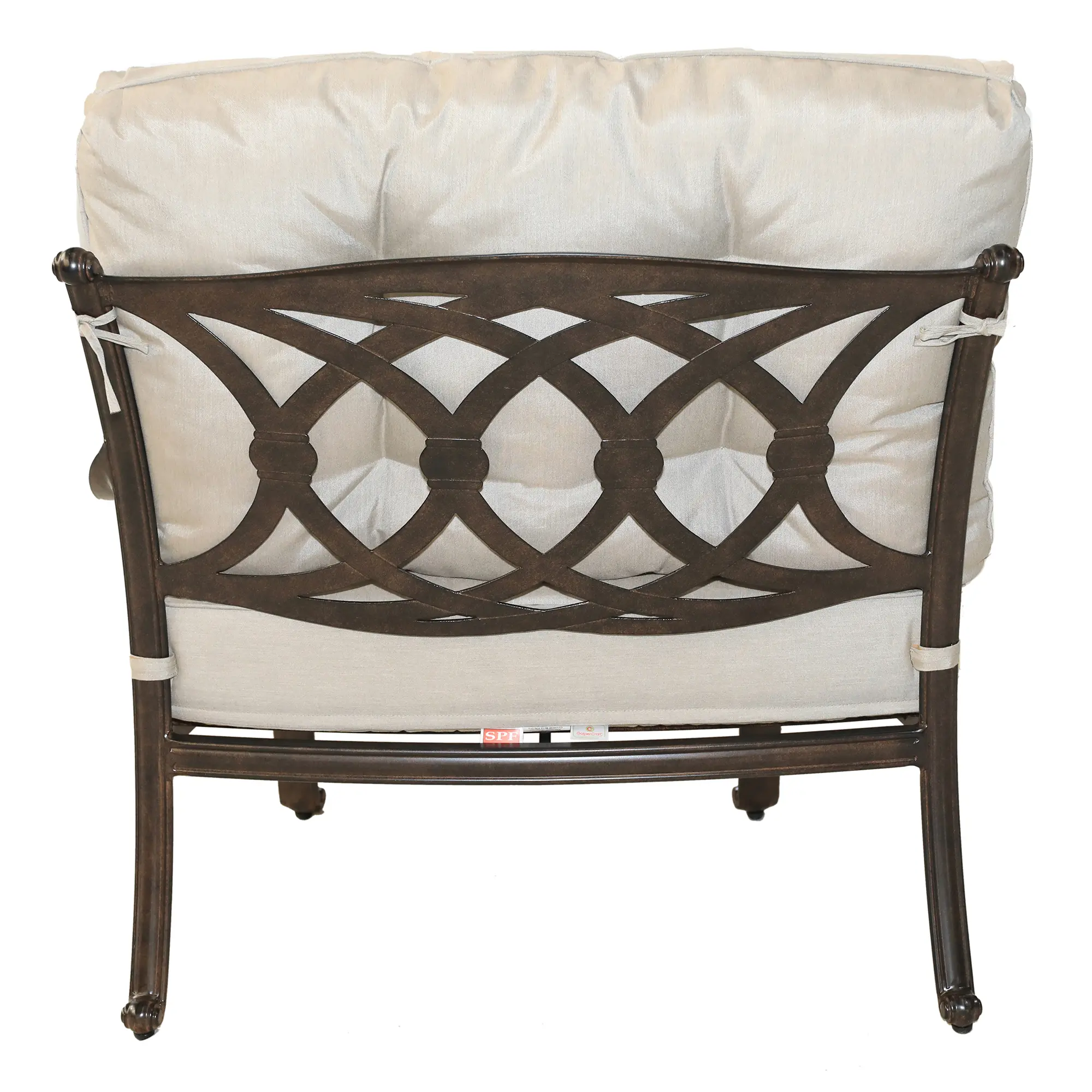 Taupe Right Facing Patio Chair - Montreal-4