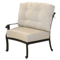 Taupe Left Facing Patio Chair - Montreal
