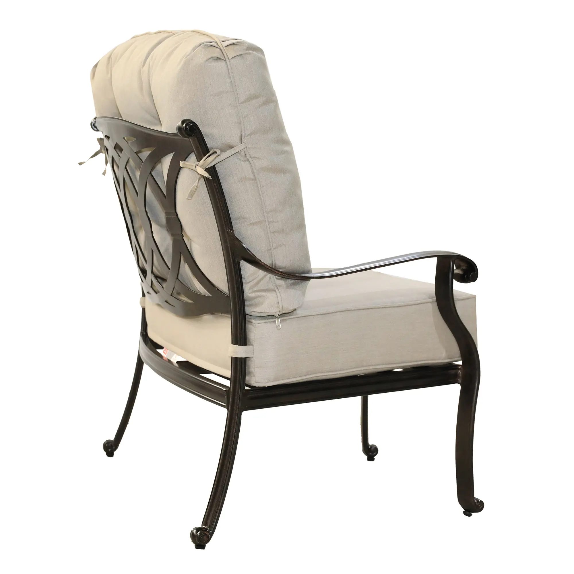 Taupe Left Facing Patio Chair - Montreal-3