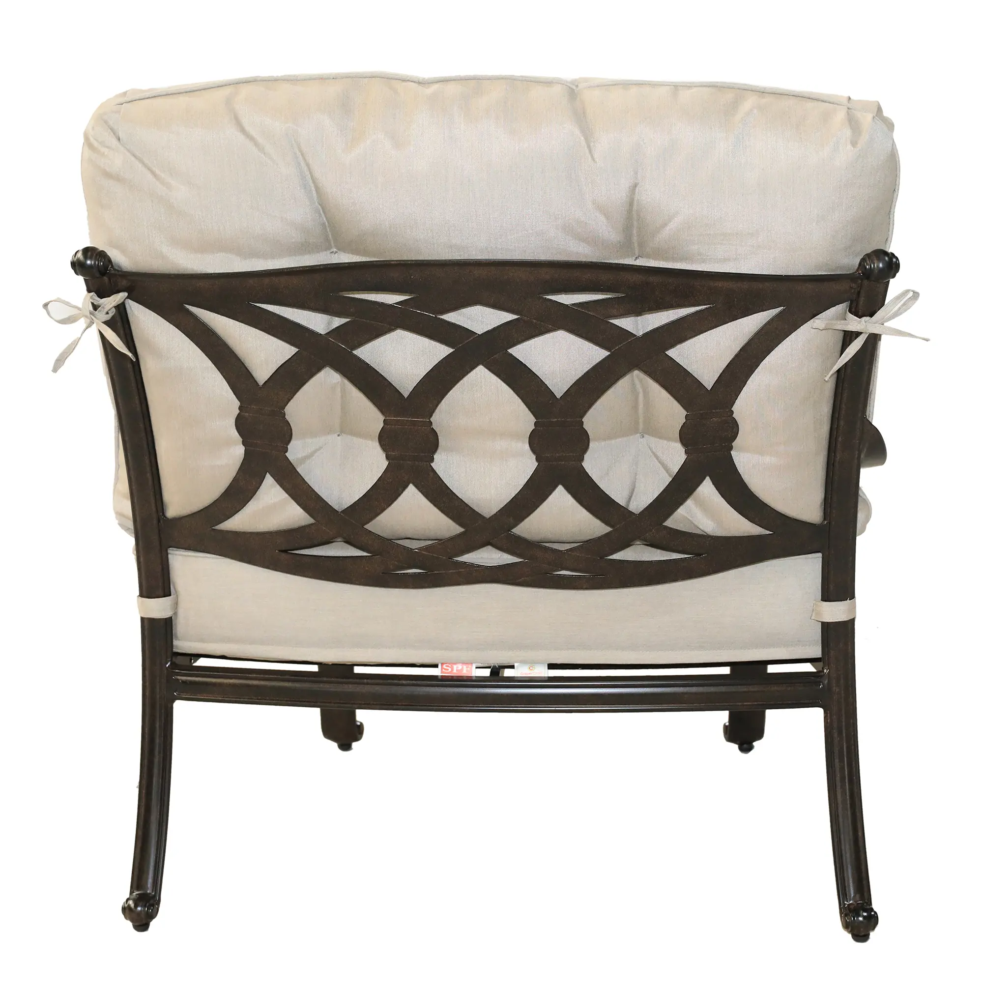 Taupe Left Facing Patio Chair - Montreal-4