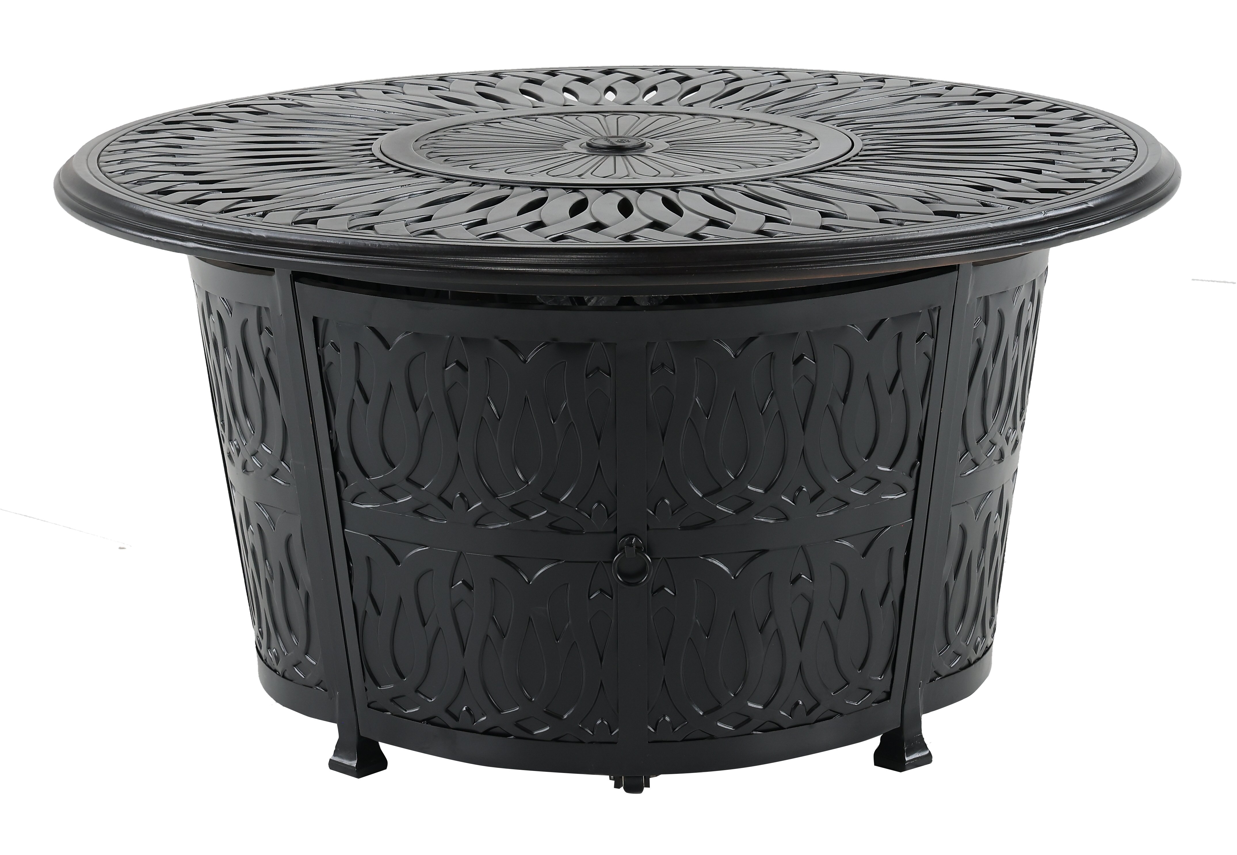 Antique Bronze 48 Inch Patio Round Fire Pit - Montreal-1