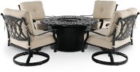 Traditional 5 Piece Chat Height Fire Pit - Montreal