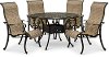 5 Piece Round Patio Set with Sling Chairs - Montreal