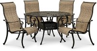 Traditional 5 Piece Patio Set with Sling Chairs - Montreal