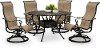 Traditional 5 Piece Round Patio Set - Montreal