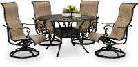 Traditional 5 Piece Round Patio Set - Montreal