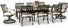 Montreal 9 Piece Swivel & Armchair Outdoor Dining Set