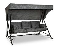 Black 3 Seater Deluxe Swing
