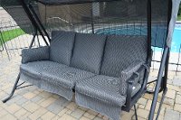 Black 3 Seater Deluxe Swing-4