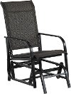Dark Chocolate Patio One - Seat Glider Chair