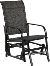Dark Chocolate Patio One - Seat Glider Chair