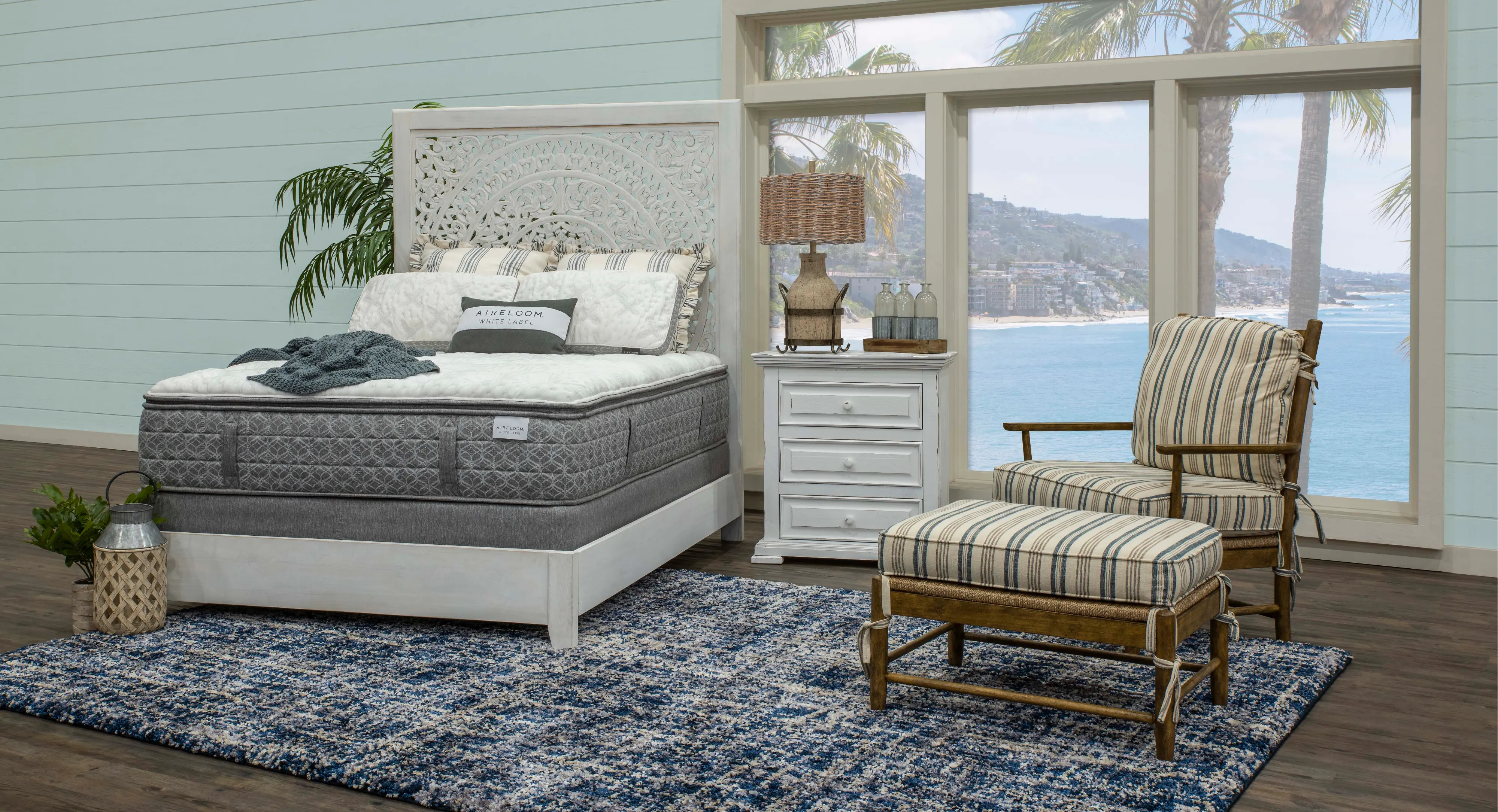 9360779 Aireloom Luxetop Firm Queen Mattress - White Label Camellia II-3