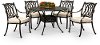 5 Piece Patio Dining Set with 4 Armchairs - Montreal