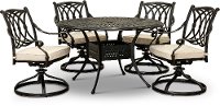 5 Piece Round Patio Set - Montreal