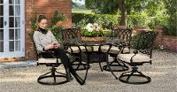 5 Piece Round Patio Set - Montreal-2