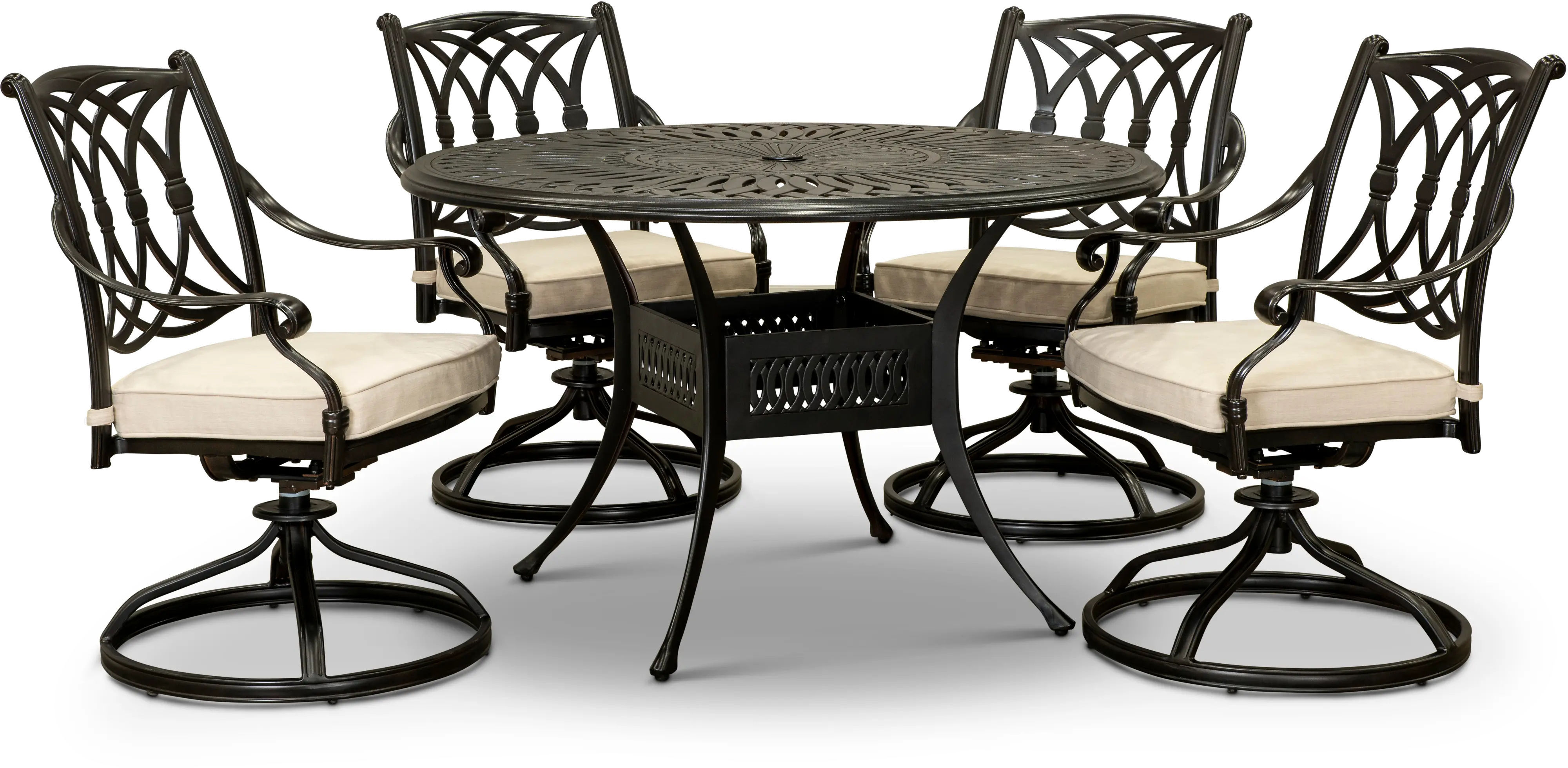 Montreal 5 Piece Round Patio Set-1
