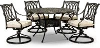 Montreal 5 Piece Round Patio Set