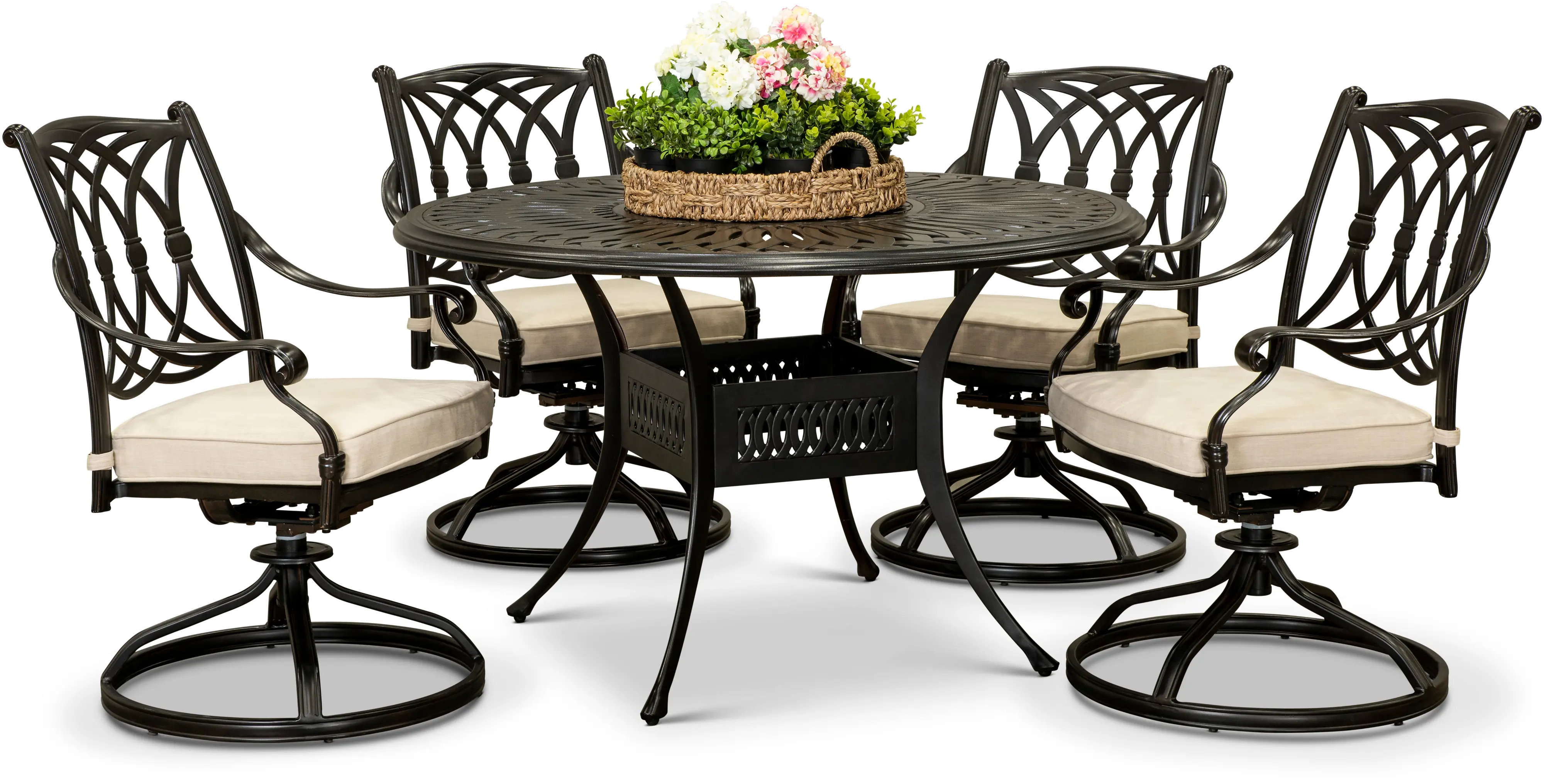 Montreal 5 Piece Round Patio Set-3