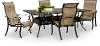 Montreal 5 Piece Patio Set with Rectangular Patio Table