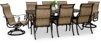 9 Piece Rectangular Patio Set - Montreal