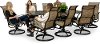 9 Piece Swivel Chair Patio Dining Set - Montreal