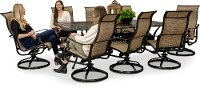 9 Piece Swivel Chair Patio Dining Set - Montreal