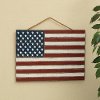 20 Inch American Flag Wooden Wall Decor