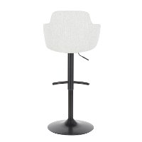 BS-BOYNEUP-BKLGY Light Gray and Black Adjustable Bar Stool - Boyne-3