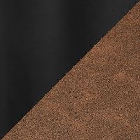 B24-DNLA-BKE2 Dark Brown and Black Faux Leather Counter Height Stool (Set of 2) - Daniella-6