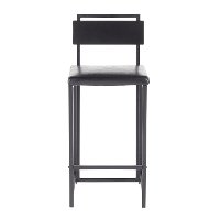 B26-GIA-BKBK2 Industrial Black Counter Height Stool (Set of 2) - Gia