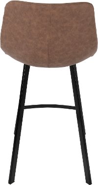 CS-OUTLW-BK-BN2 Industrial Faux Brown Leather Counter Height Stool (Set of 2) - Outlaw-4