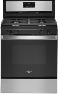 WFG515S0JS Whirlpool 30 Inch Gas Range with Four Burners - 5.0 cu. ft. Stainless Steel