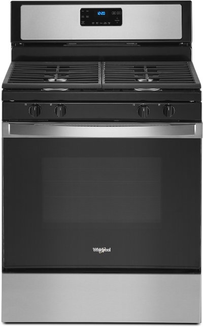 WFG515S0JS Whirlpool 30 Inch Gas Range with Four Burners - 5.0 cu. ft. Stainless Steel