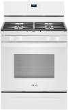 WFG515S0JW Whirlpool 30 Inch Gas Range with Four Burners - 5.0 cu. ft., White