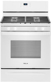 WFG515S0JW Whirlpool 30 Inch Gas Range with Four Burners - 5.0 cu. ft., White