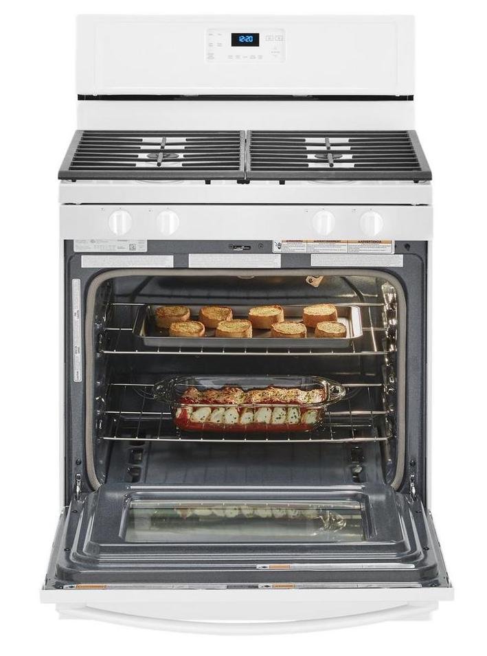 WFG515S0JW Whirlpool 30 Inch Gas Range with Four Burners - 5.0 cu. ft., White-2