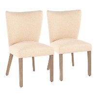 CH-ADISON-BNBN2 Contemporary Tan Upholstered Dining Room Chair (Set of 2) - Addison