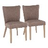 CH-ADISON-BNGY2 Contemporary Gray Upholstered Dining Room Chair (Set of 2) - Addison
