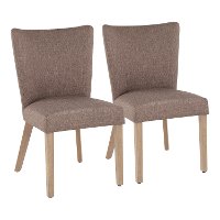CH-ADISON-BNGY2 Contemporary Gray Upholstered Dining Room Chair (Set of 2) - Addison