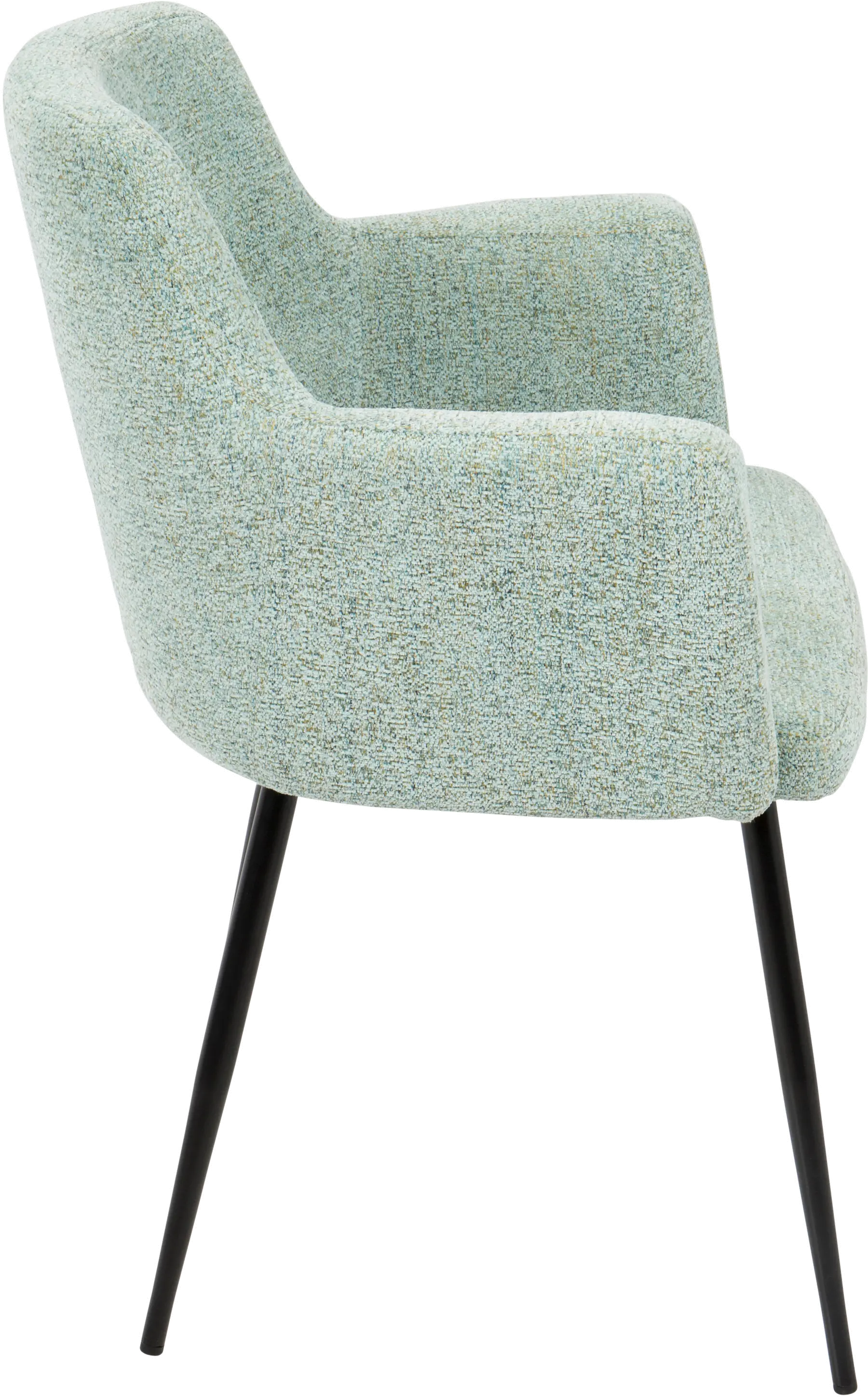 CH-ANDRW-BKLGN2 Andrew Contemporary Green and Black Dining Room Chair, Set of 2-5